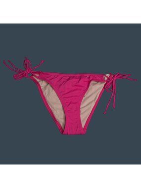 Echo New York Pink Tie-Side Bikini Bottom M With UPF 50+ Protection
